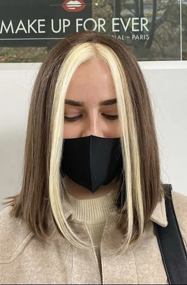 Face frame hair color 24
