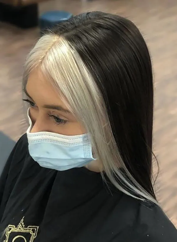 Face frame hair color 3