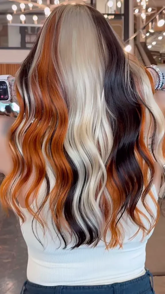 32 مدل رنگ مو فانتزی بدون دکلره؛تغییر خاص بدون آسیب به موها💜 14 Fantasy hair color without bleach 12
