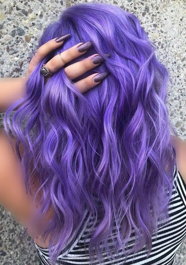 32 مدل رنگ مو فانتزی بدون دکلره؛تغییر خاص بدون آسیب به موها💜 4 Fantasy hair color without bleach 2