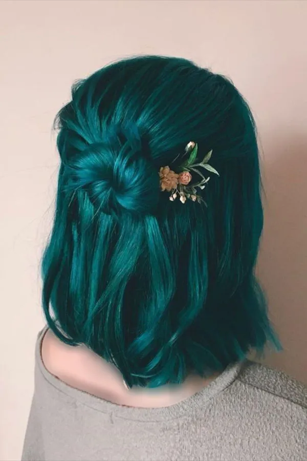 32 مدل رنگ مو فانتزی بدون دکلره؛تغییر خاص بدون آسیب به موها💜 27 Fantasy hair color without bleach 22
