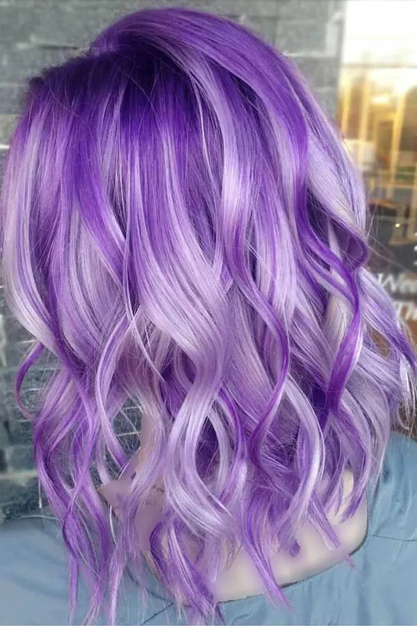 32 مدل رنگ مو فانتزی بدون دکلره؛تغییر خاص بدون آسیب به موها💜 9 Fantasy hair color without bleach 6
