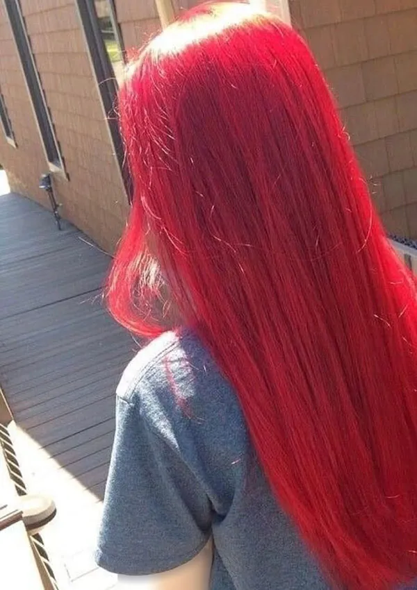 32 رنگ مو قرمز فانتزی؛ برای دخترایی که میخوان متفاوت بدرخشن 😍 24 Fantasy red hair color 22