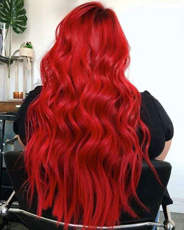 32 رنگ مو قرمز فانتزی؛ برای دخترایی که میخوان متفاوت بدرخشن 😍 30 Fantasy red hair color 28