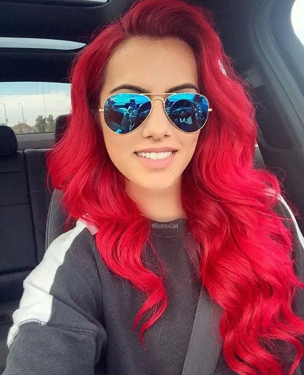 32 رنگ مو قرمز فانتزی؛ برای دخترایی که میخوان متفاوت بدرخشن 😍 7 Fantasy red hair color 3