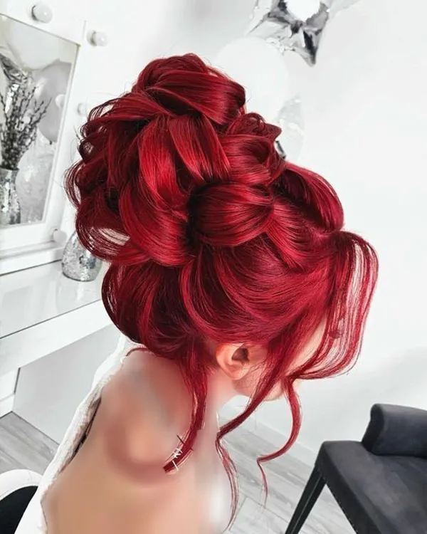32 رنگ مو قرمز فانتزی؛ برای دخترایی که میخوان متفاوت بدرخشن 😍 11 Fantasy red hair color 9