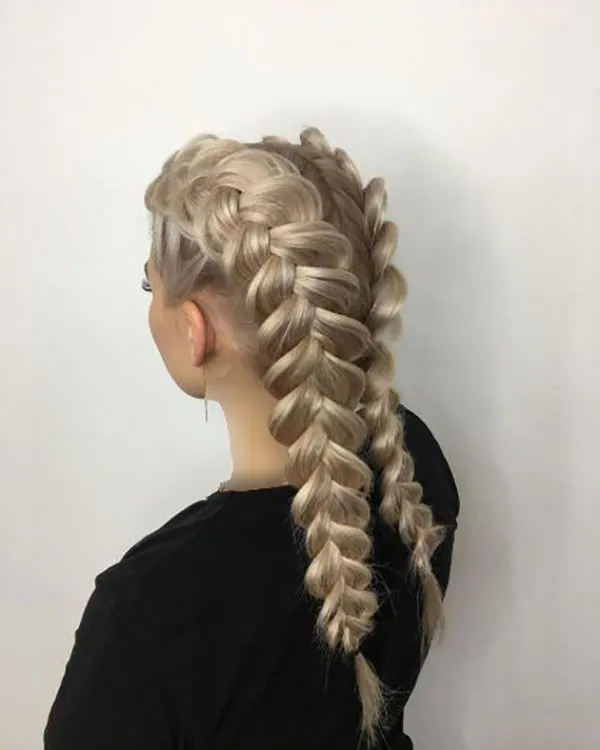 Fishtail braid hair tutorial 13