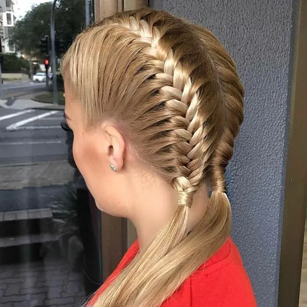 Fishtail braid hair tutorial 23