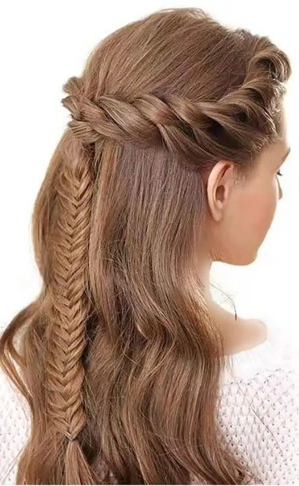 Fishtail braid hair tutorial 25