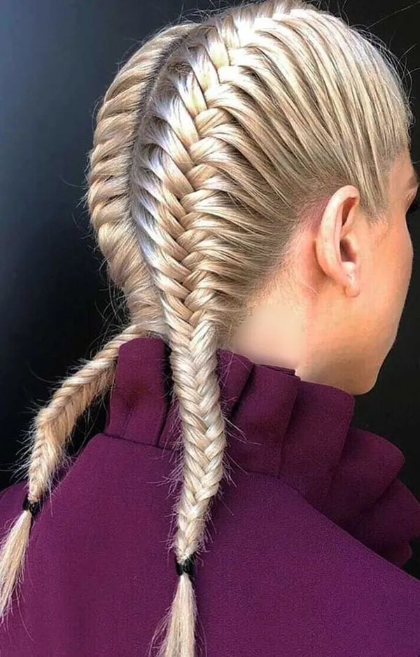Fishtail braid hair tutorial 26