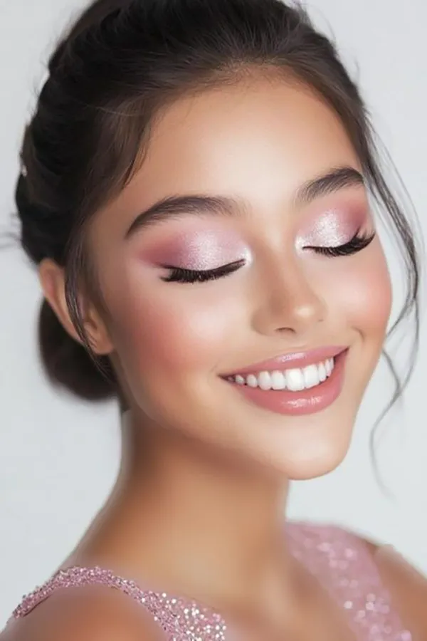 36 میکاپ ملایم دخترونه؛ آرایشی که حال دلت رو هم زیبا میکنه💖 10 Gentle girly makeup 7