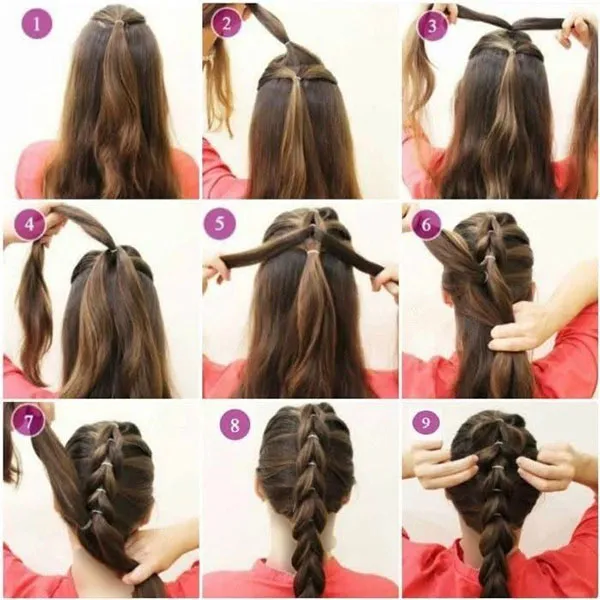 انواع روش بافت مو 2025 | آموزش ساده و شیک به سبک دخترونه✨ 5 Hair weaving method 1