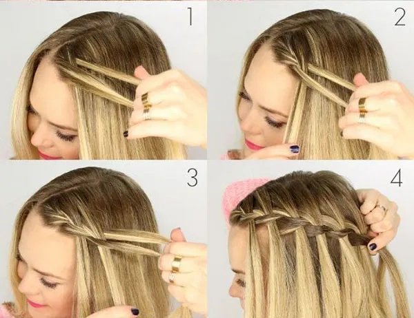 انواع روش بافت مو 2025 | آموزش ساده و شیک به سبک دخترونه✨ 19 Hair weaving method 16