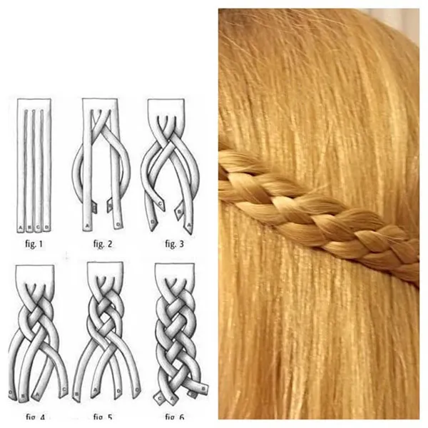 انواع روش بافت مو 2025 | آموزش ساده و شیک به سبک دخترونه✨ 12 Hair weaving method 9