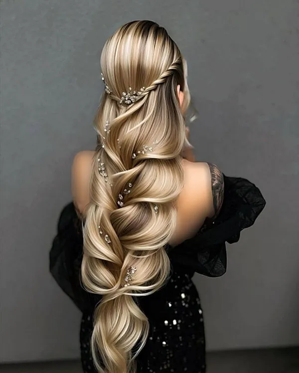 Half open party hairstyle 2