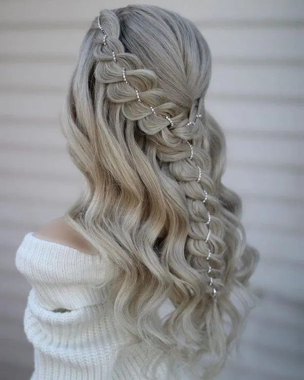 Half open party hairstyle 3
