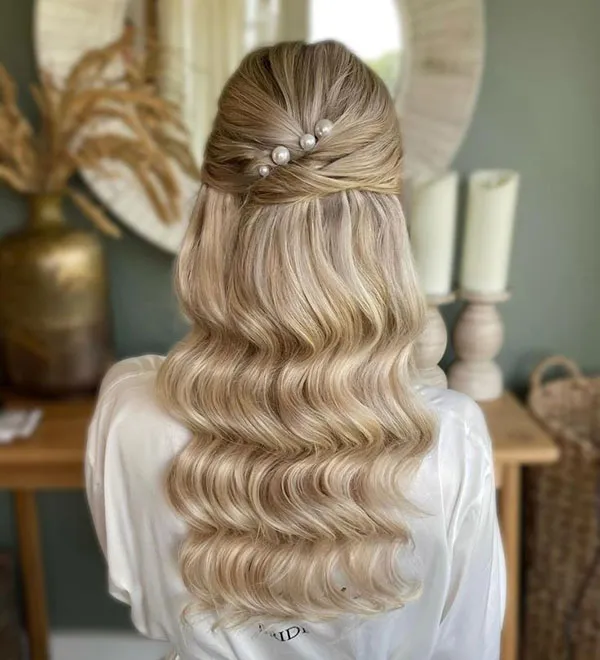 Half open party hairstyle 4