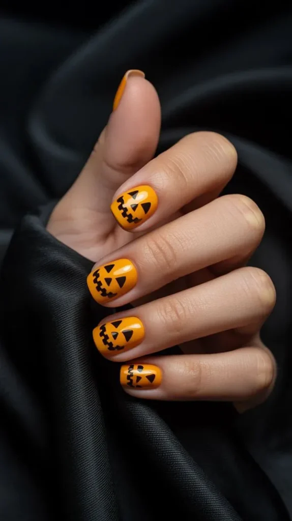 34 طرح ناخن هالووین ترسناک ولی شیرین ؛ ناخنات هم آمادهی هالووین شدن؟ 🎃 32 Halloween nail design 27