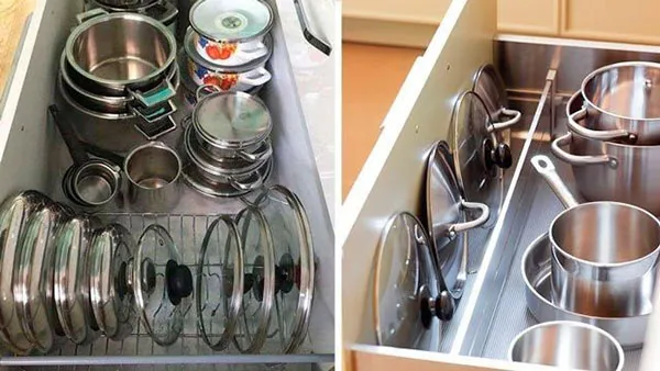 How to arrange the interior of the brides kitchen cabinet 26