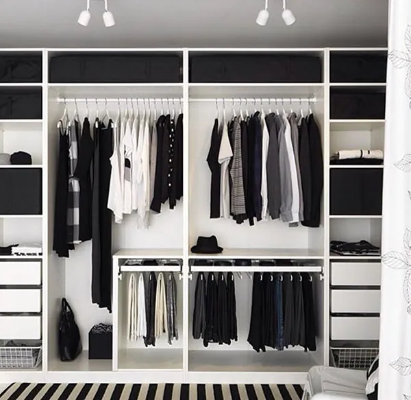 35 ایده چیدمان داخل کمد دیواری؛ از شلوغی تا آرامش در چند حرکت! 32 Layout inside the closet 26
