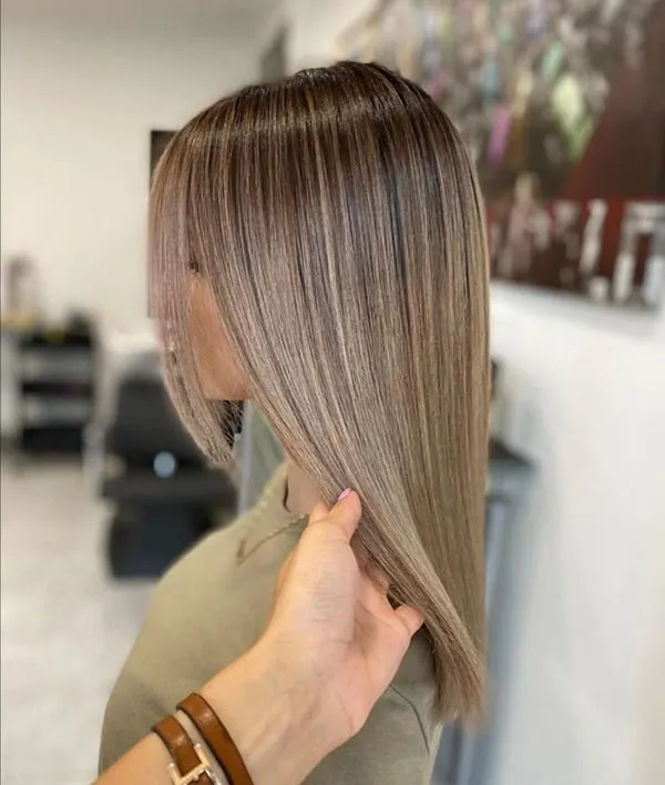 31 مدل رنگ مو شیر نسکافه ای؛ رنگی که با هر نوری قشنگتر میشه برای هر رنگ پوست! 33 Nescafe milk hair color 30