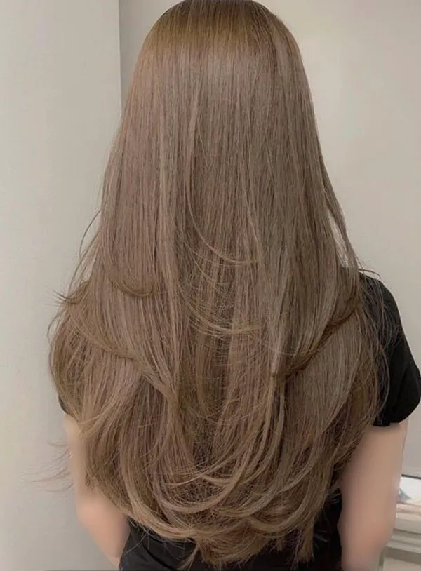 31 مدل رنگ مو شیر نسکافه ای؛ رنگی که با هر نوری قشنگتر میشه برای هر رنگ پوست! 8 Nescafe milk hair color 6