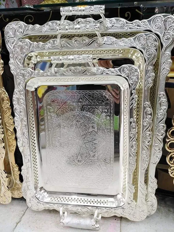 سینی مجلسی جدید 1404؛ جزئیات لوکسی که میز پذیراییت رو خاص میکنن 29 New dining tray 27