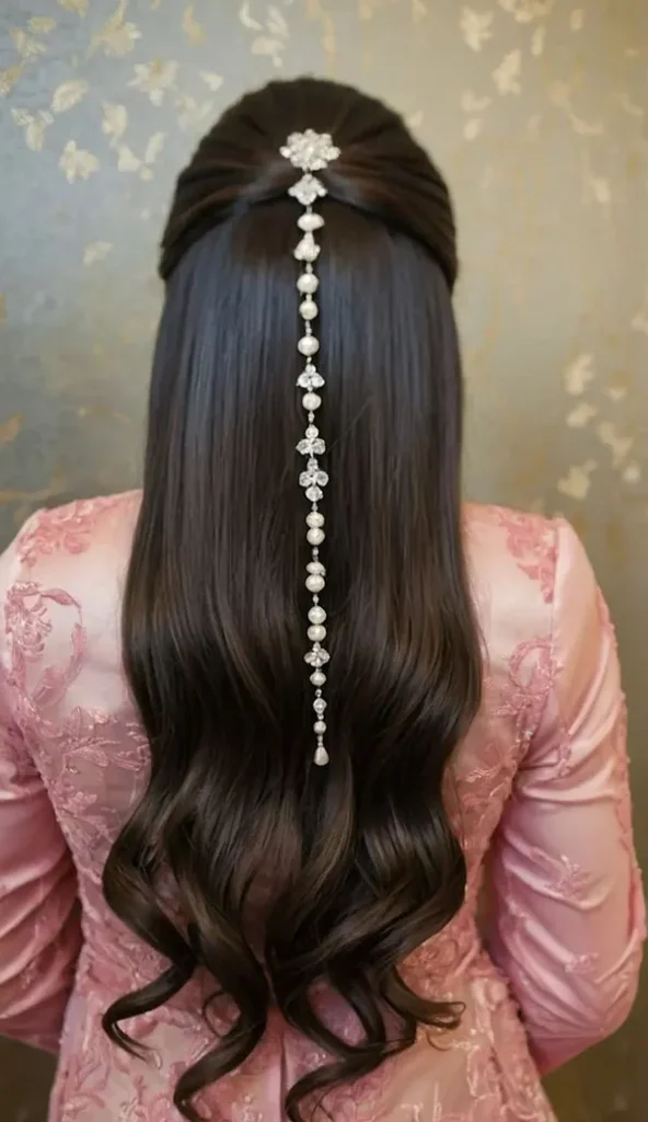 جدیدترین مدل شینیون مو مشکی باز 1404؛ انتخاب دخترونه برای مهمونیها! 27 Open black hair bun 24