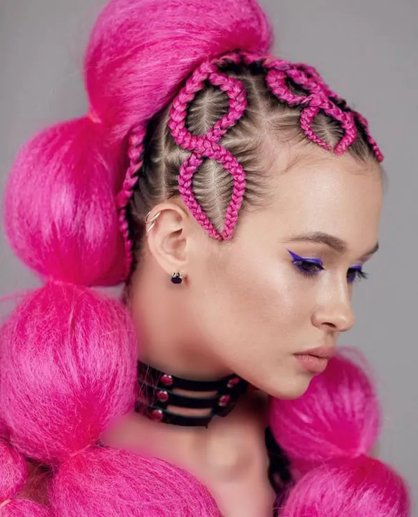 Pink hair extensions 27