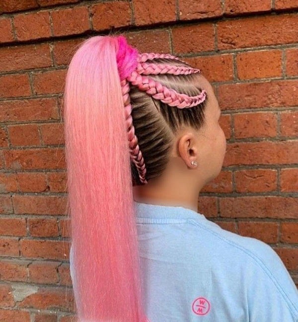 Pink hair texture 1