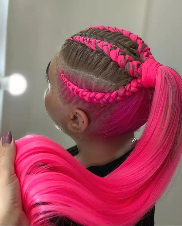 Pink hair texture 17