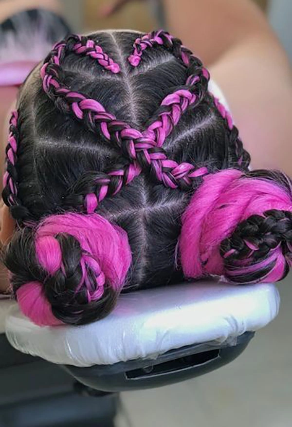 Pink hair texture 18