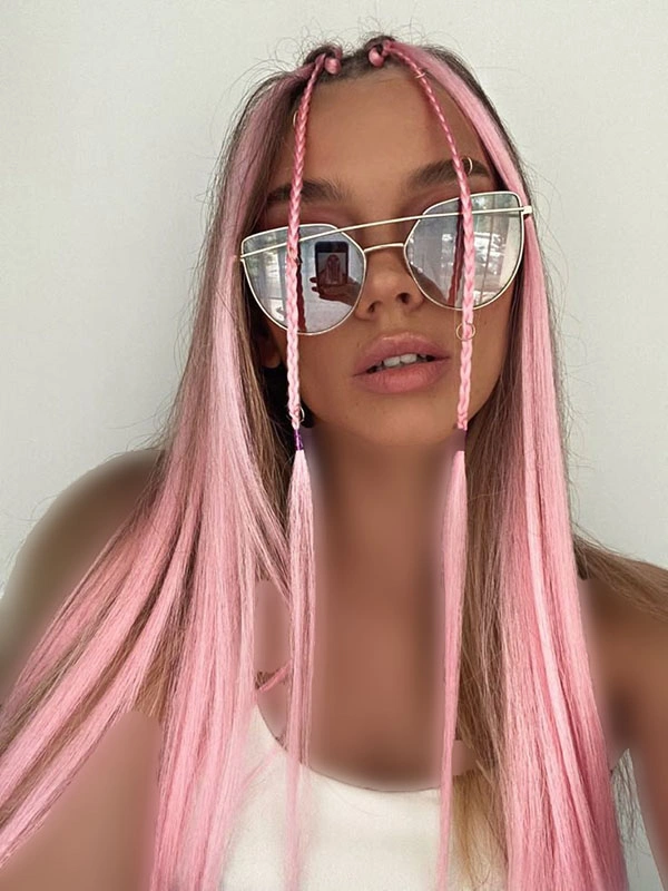 Pink hair texture 19