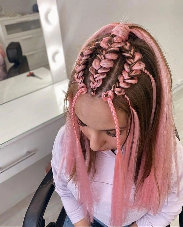 Pink hair texture 20