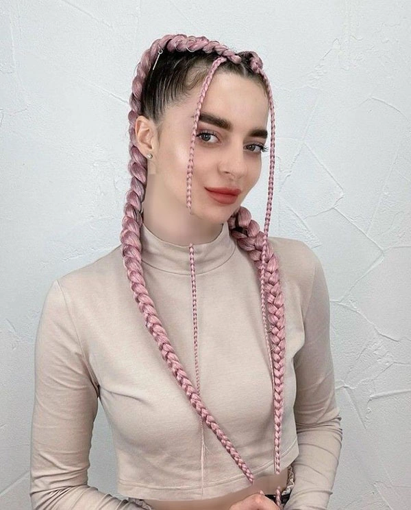 Pink hair texture 26