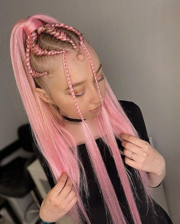 Pink hair texture 29
