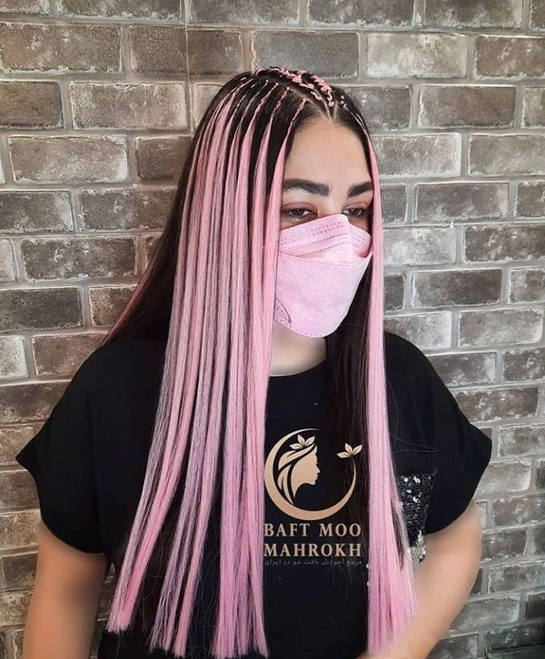 Pink hair texture 5
