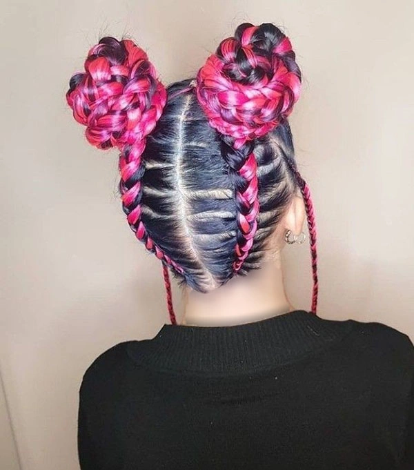 Pink hair texture 9