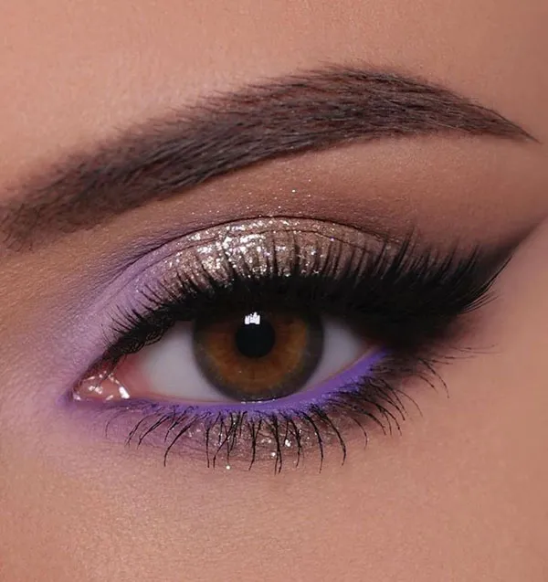 33 مدل سایه چشم بنفش که هر نگاهی رو خاص میکنه! 15 Purple eyeshadow 13