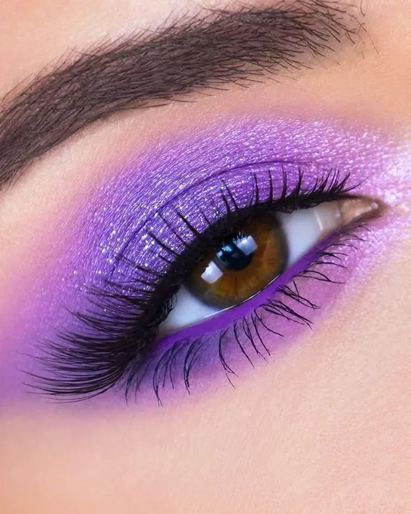 33 مدل سایه چشم بنفش که هر نگاهی رو خاص میکنه! 23 Purple eyeshadow 21