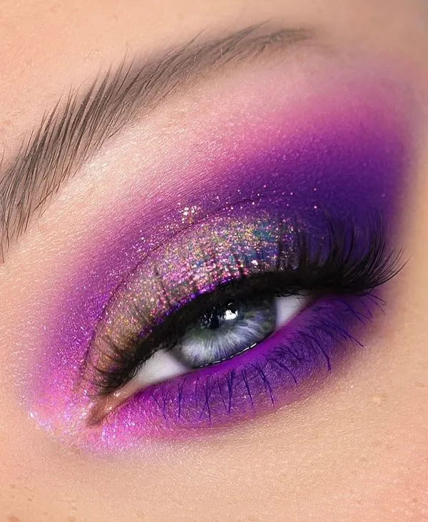 33 مدل سایه چشم بنفش که هر نگاهی رو خاص میکنه! 26 Purple eyeshadow 22
