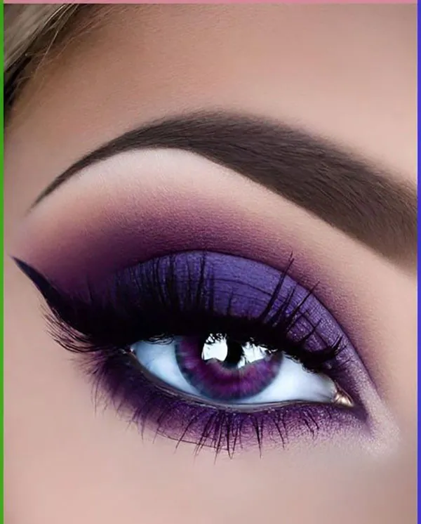 33 مدل سایه چشم بنفش که هر نگاهی رو خاص میکنه! 25 Purple eyeshadow 23