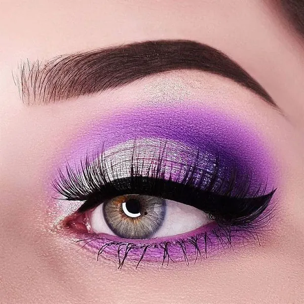 33 مدل سایه چشم بنفش که هر نگاهی رو خاص میکنه! 32 Purple eyeshadow 30