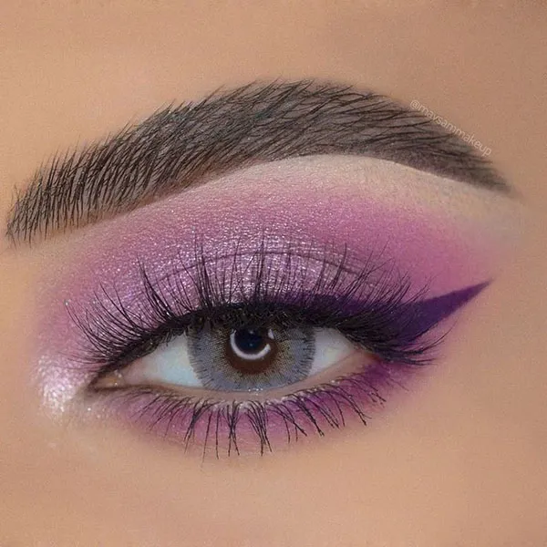 33 مدل سایه چشم بنفش که هر نگاهی رو خاص میکنه! 9 Purple eyeshadow 7