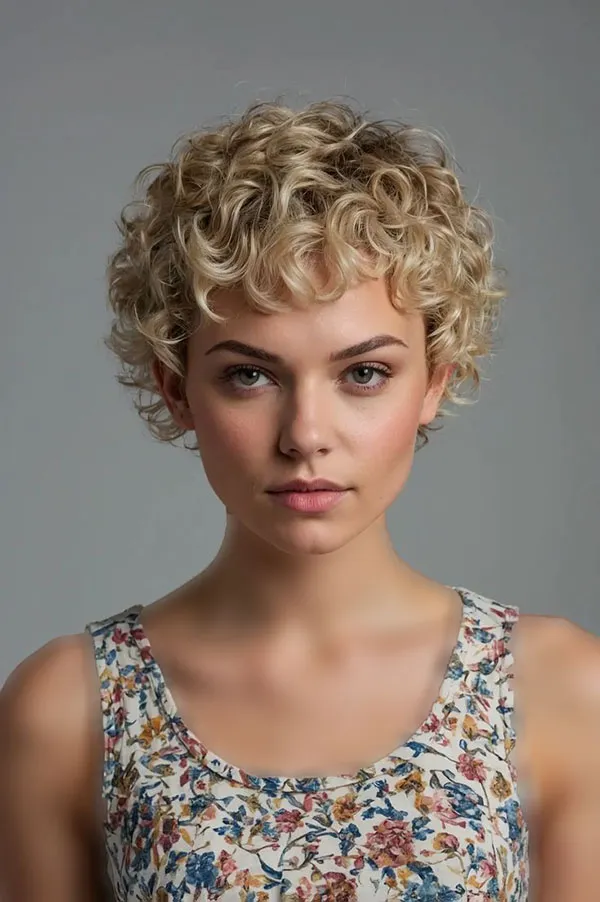 Short curly hairstyle 4