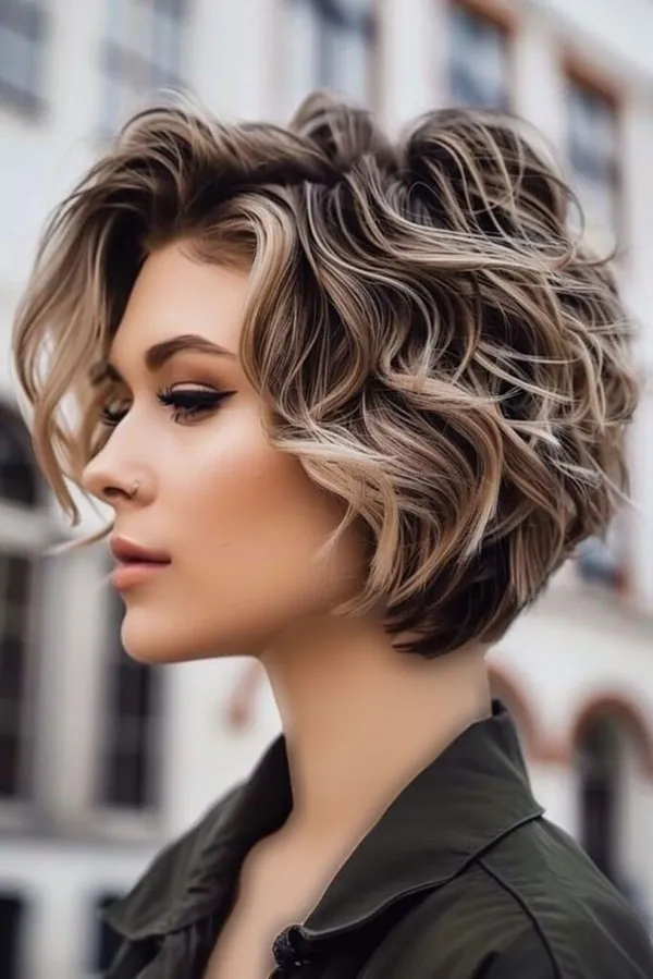 Short hairstyles for curly hair 15