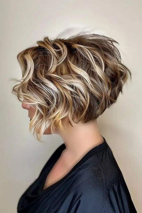 Short hairstyles for curly hair 2