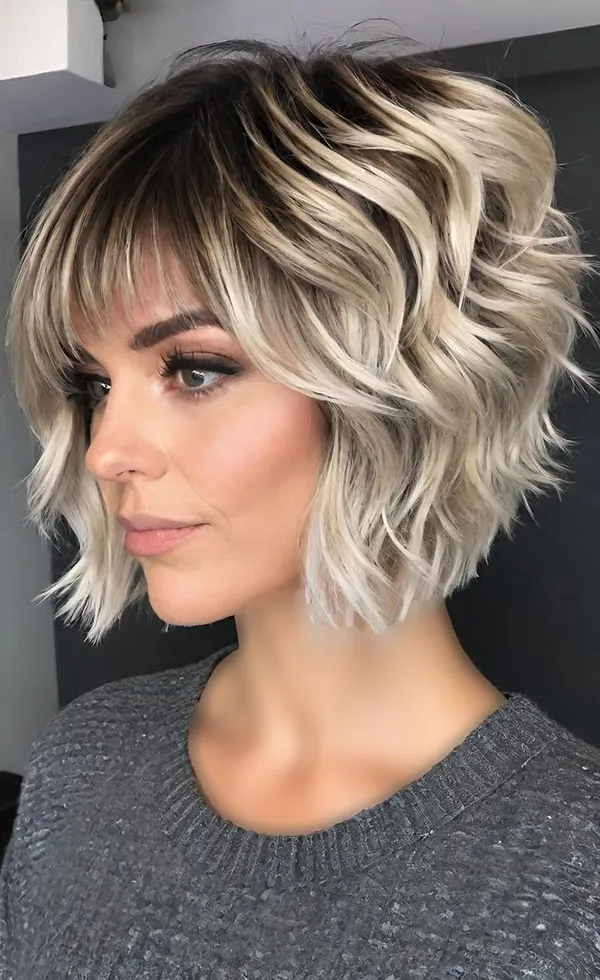 Short hairstyles for curly hair 23