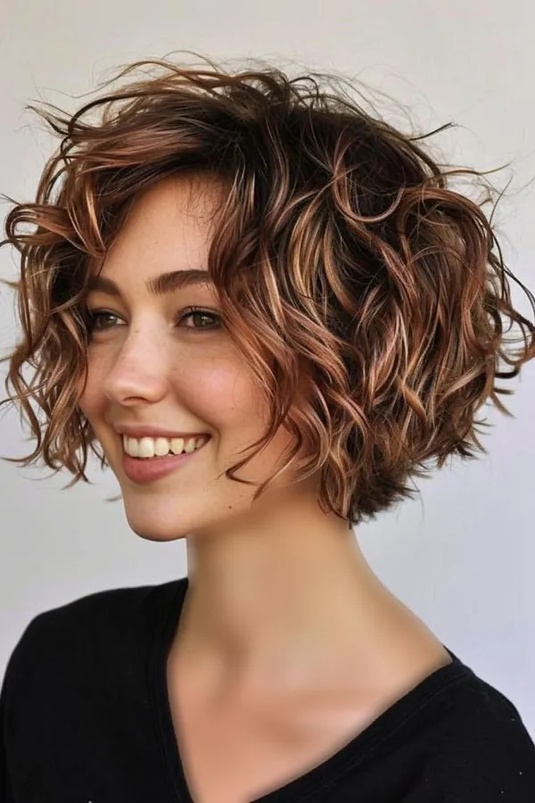 Short hairstyles for curly hair 27