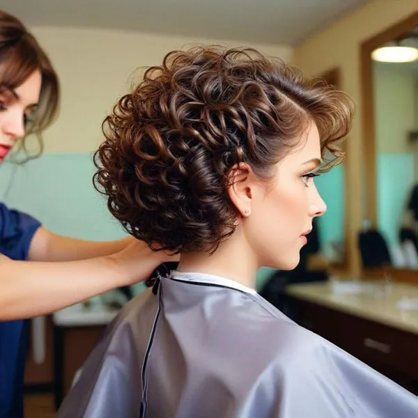Short hairstyles for curly hair 31